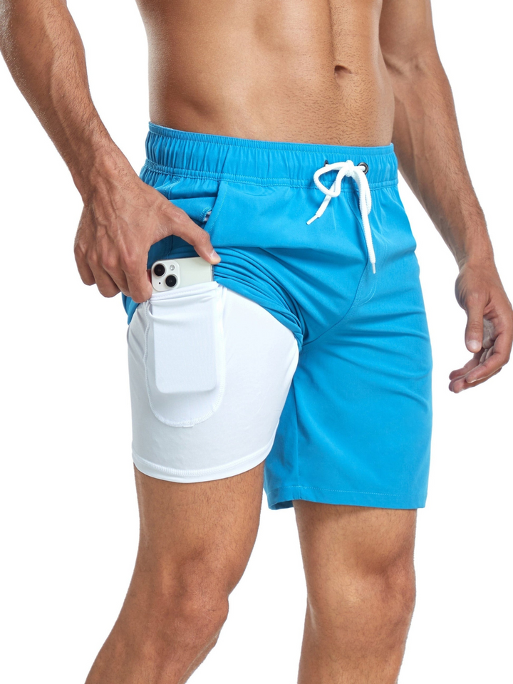 Lune London | Quick-Drying Men's Swim Shorts Double Layer Design