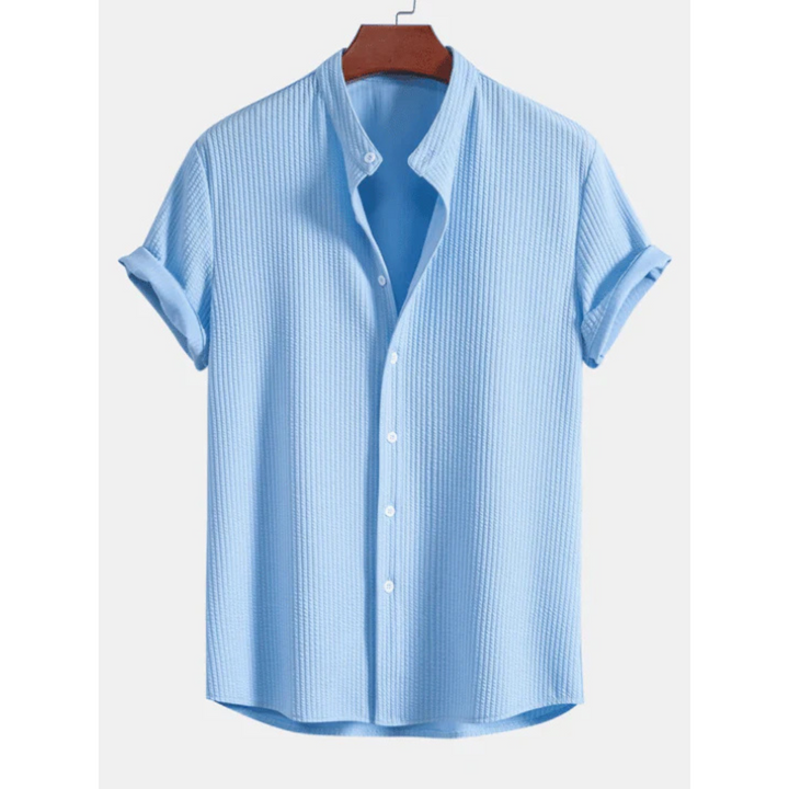 Lune London | Short-sleeve Button Placket Blouse Casual