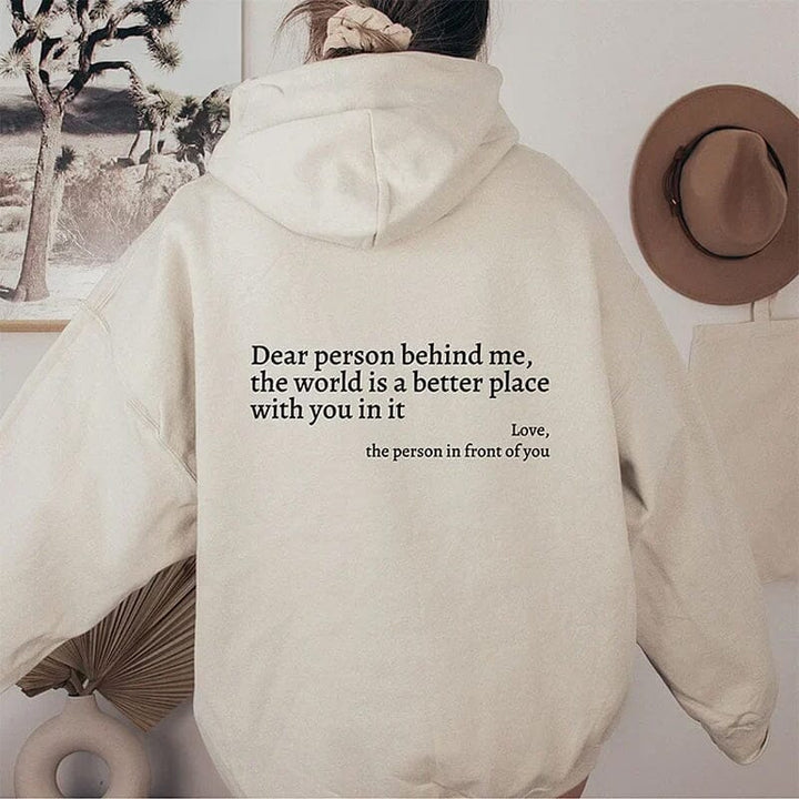 Lune London | "Dear Person Behind Me" Hoodie
