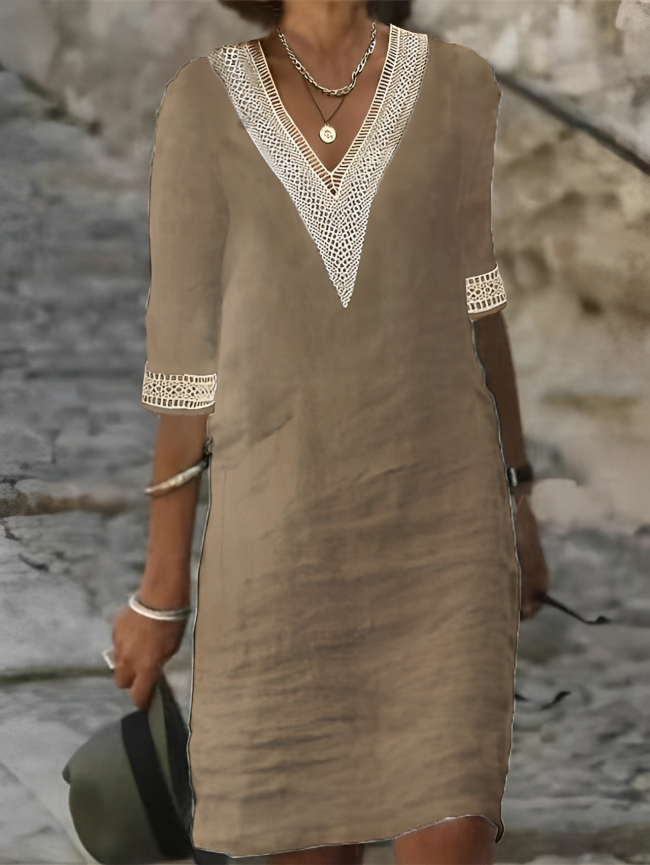 Lune London | Chic Cotton-Linen Dress for Women