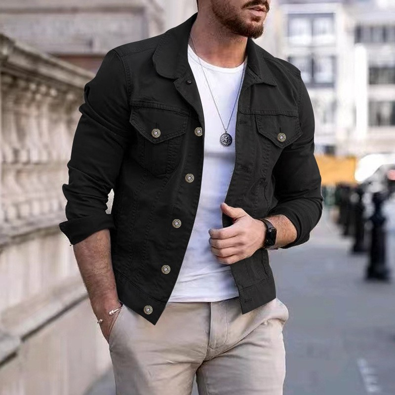 Amarae | Classic Dyed Denim Jacket for Men