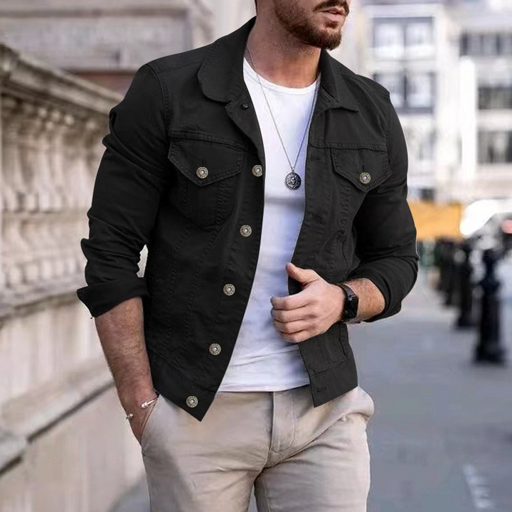Amarae | Classic Dyed Denim Jacket for Men