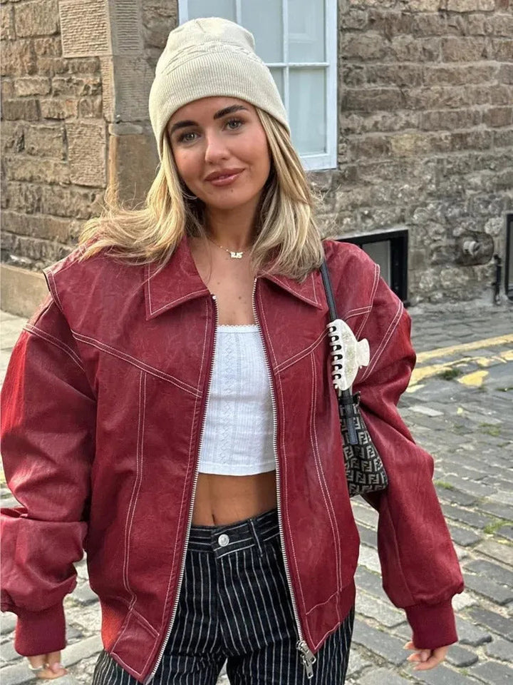 Lune London | Oversized leather jacket