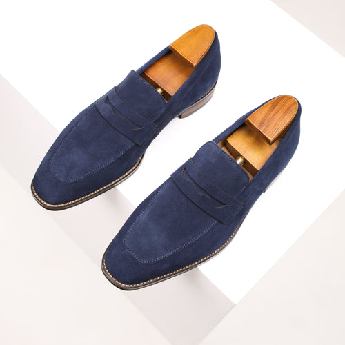 Amarae | Slip On Leather Penny Loafers Men's Shoes