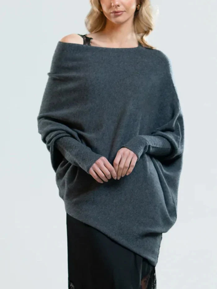 Lune London | Asymmetrical Draped Sweater