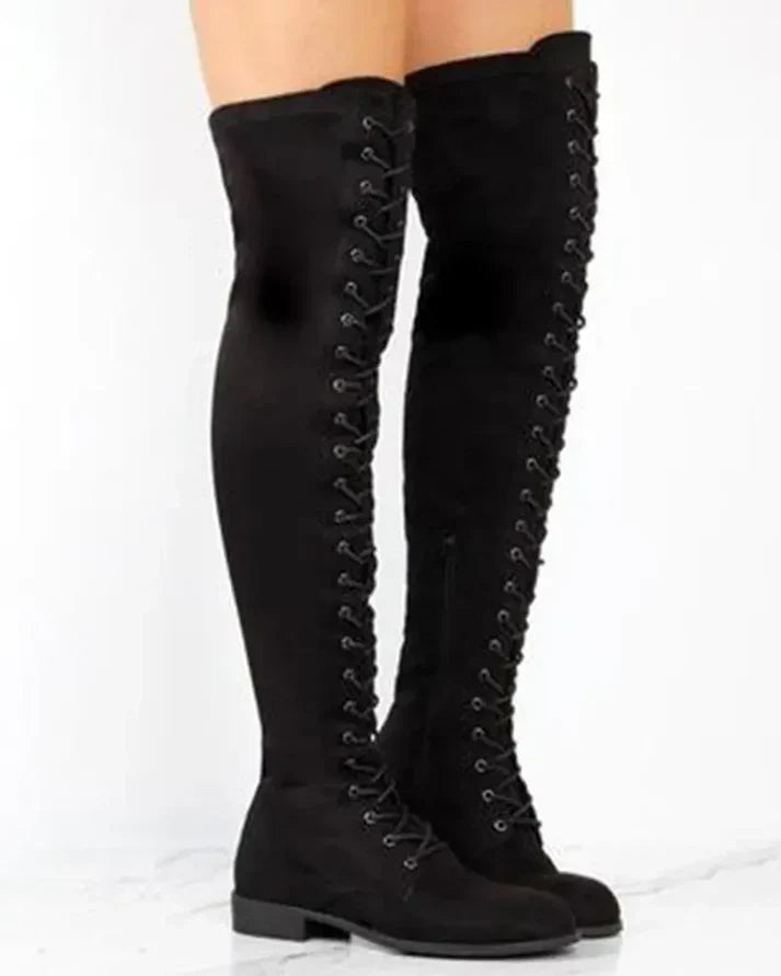 Lune London | Mid-calf lace-up boots