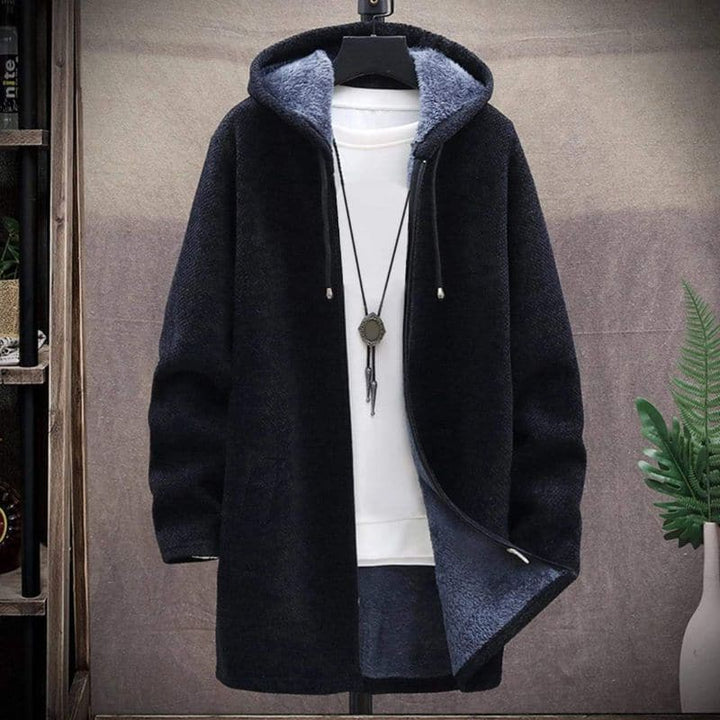 Amarae | Jacket - Wool Blend - Drawstring Hood - Lined and Warm - Zipper & Side Pockets