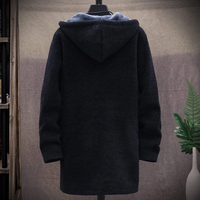 Amarae | Jacket - Wool Blend - Drawstring Hood - Lined and Warm - Zipper & Side Pockets