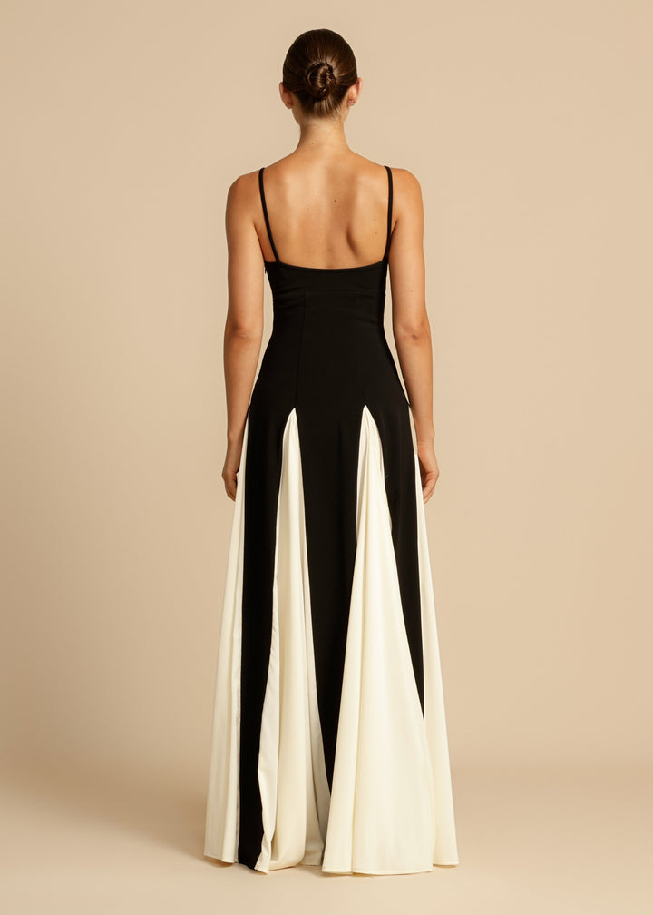 Lune London | Spaghetti strap maxi dress color blocks