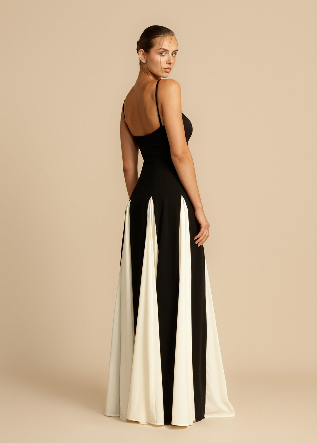 Lune London | Spaghetti strap maxi dress color blocks