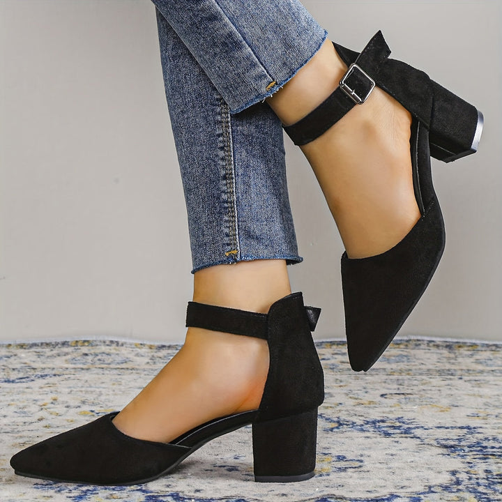 Lune London | Women's Sandals with Block Heel Lace-Up with Ankle Strap Elegant
