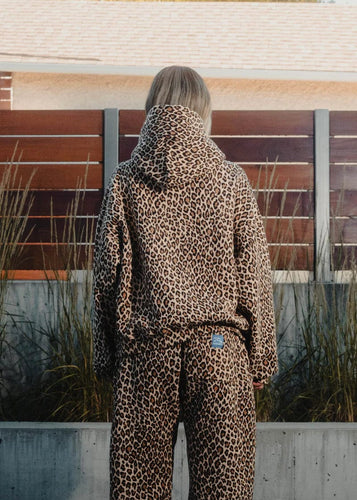 Amarae | Cozy hoodie with cheetah print for a casual-chic look