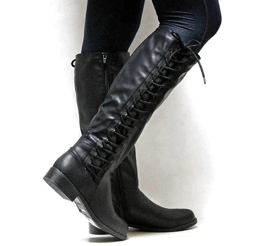 Amarae | Elegant Lace-Up Boots