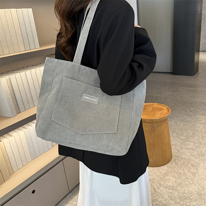 Lune London | Elegant Women's Bag Made Of High-Quality Cord Fabric Vegan Leather