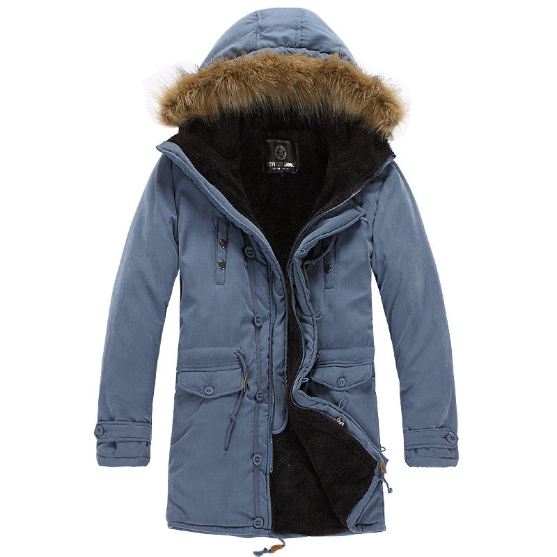 Functional parka for men with removable hood and soft lining Lune London