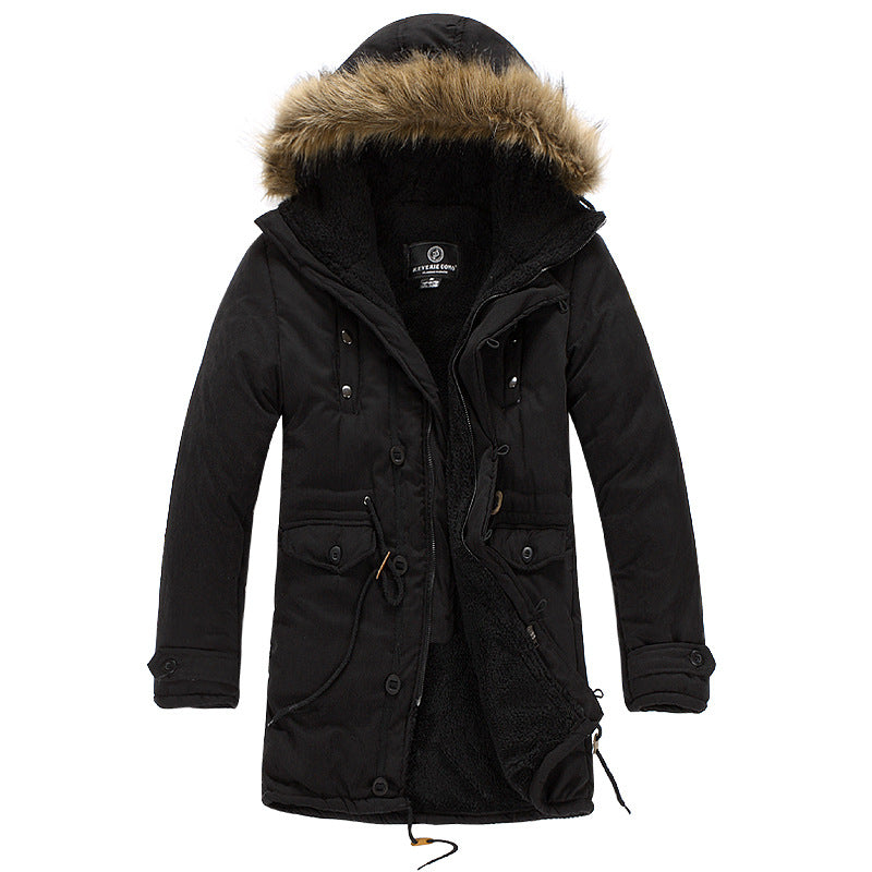 Functional parka for men with removable hood and soft lining Lune London