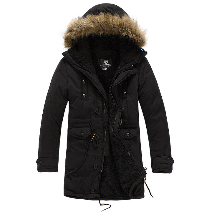 Functional parka for men with removable hood and soft lining Lune London