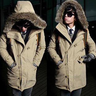 Functional parka for men with removable hood and soft lining Amarae