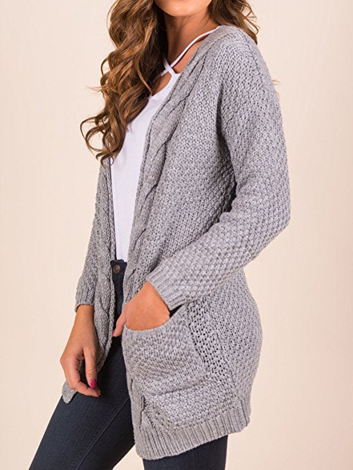 Cardigan femme avec motif texturé et poches pratiques Chic & Stil