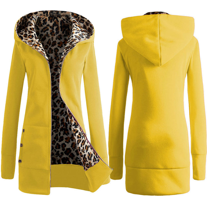 Trendy hooded jacket for women with faux fur lining Lune Londonl