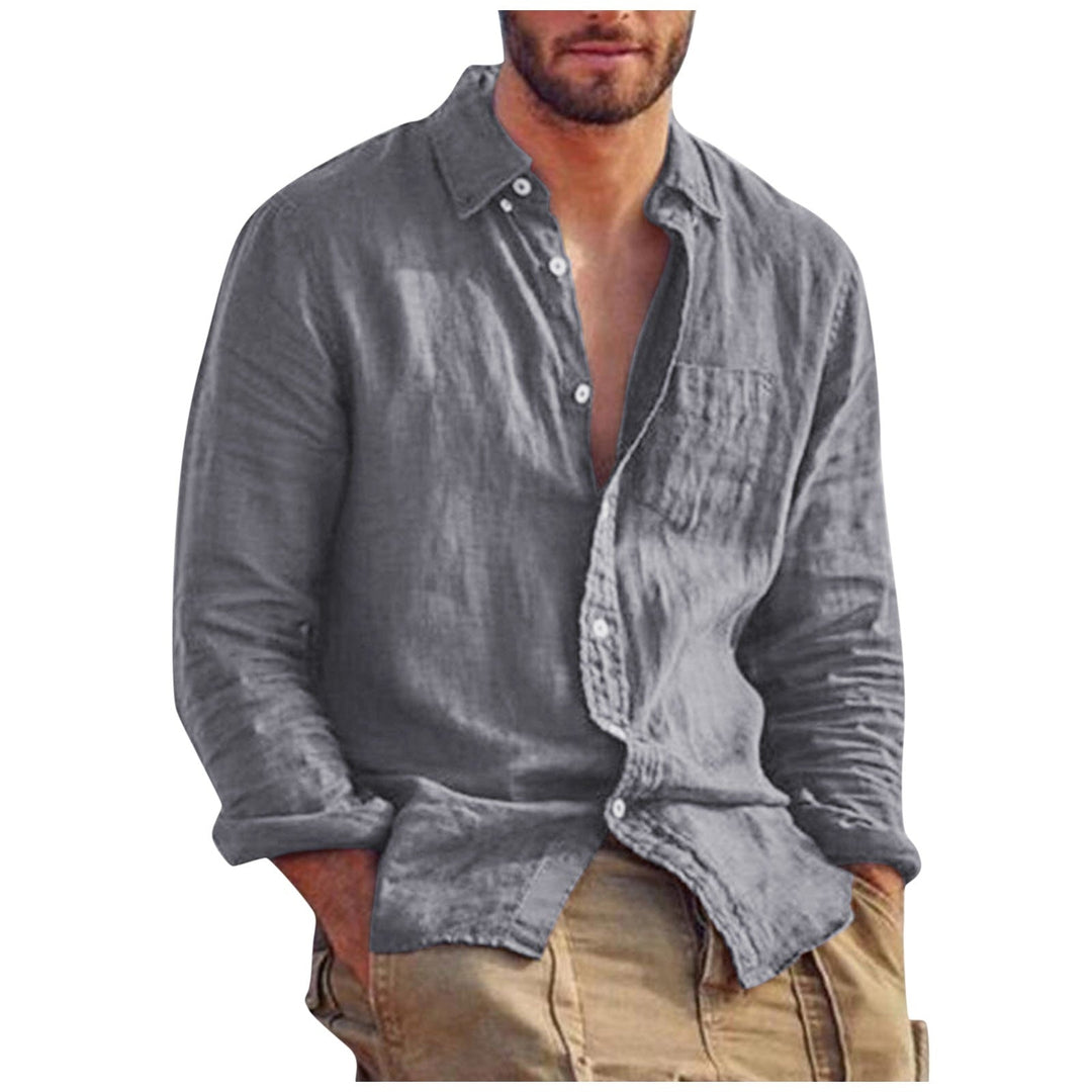 Amarae | Linen T-Shirt V-Neck Men