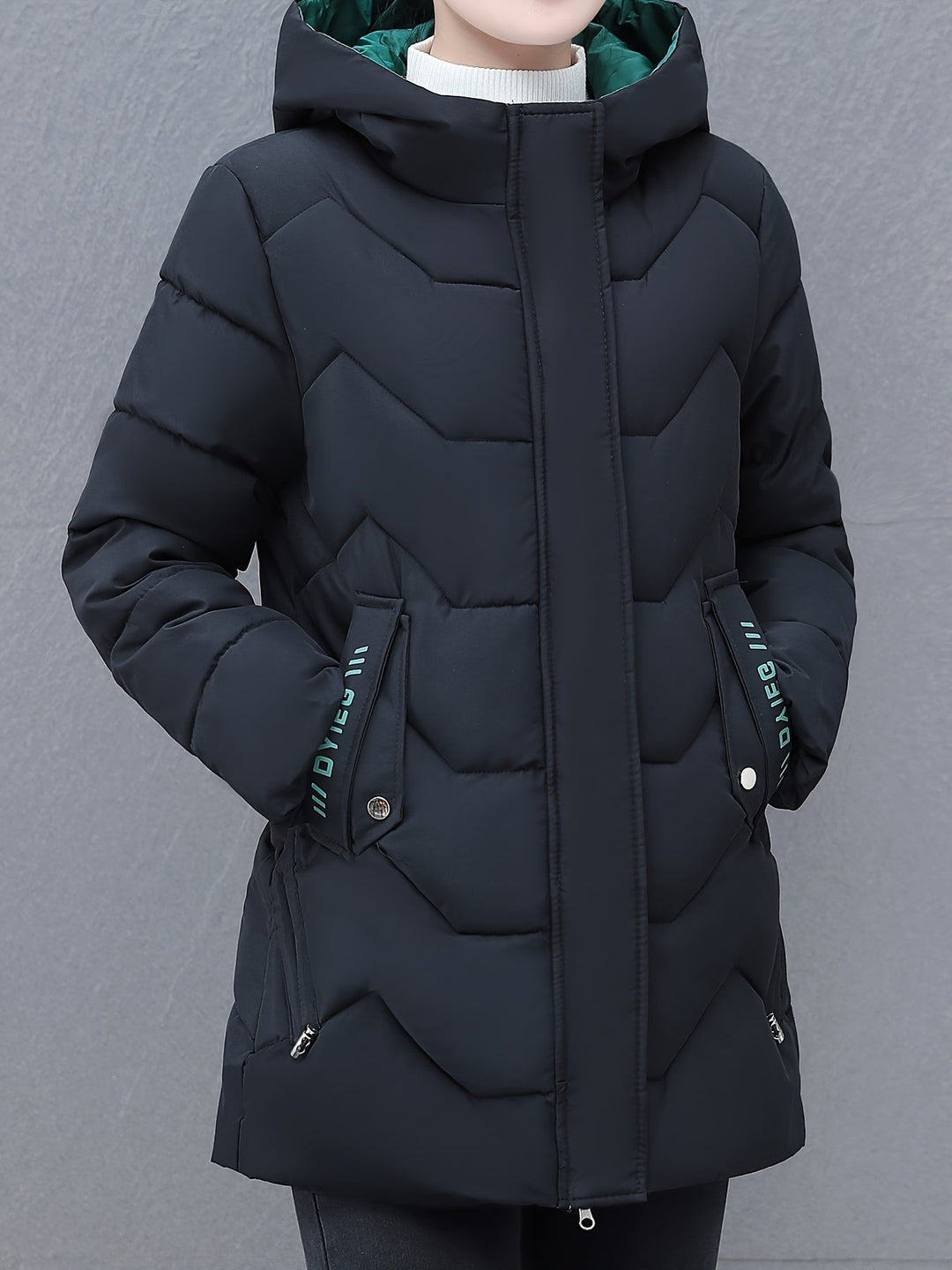 Amarae | Long Casual Women's Down Jacket with Hood