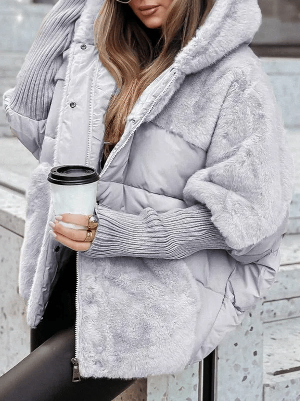 Lune London | Winter Jacket - Relaxed Fit - Quilted Jacket Lined with Fur Details