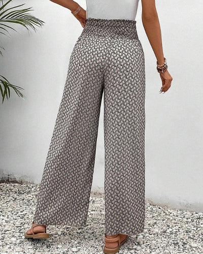 Amarae | Women's Trousers with Geometric Print