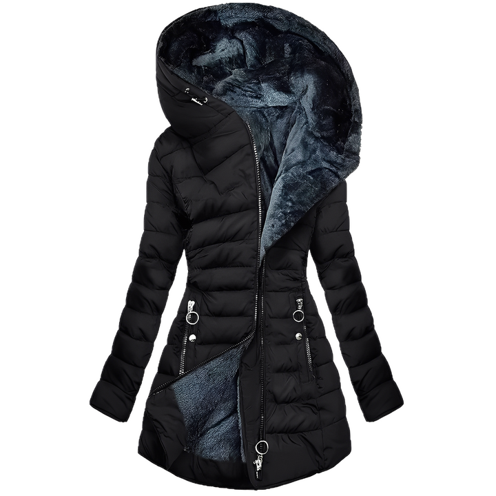 Amarae | Modern Winter Jacket with Hood for Women