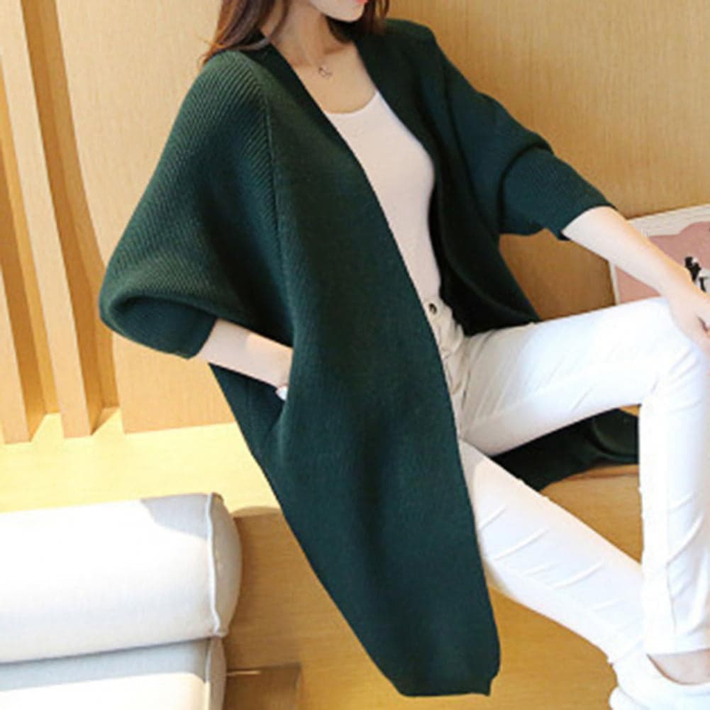 Lune London | Cardigan - Long Knit Jacket - Oversized Fit - Open Front - Soft and Warm