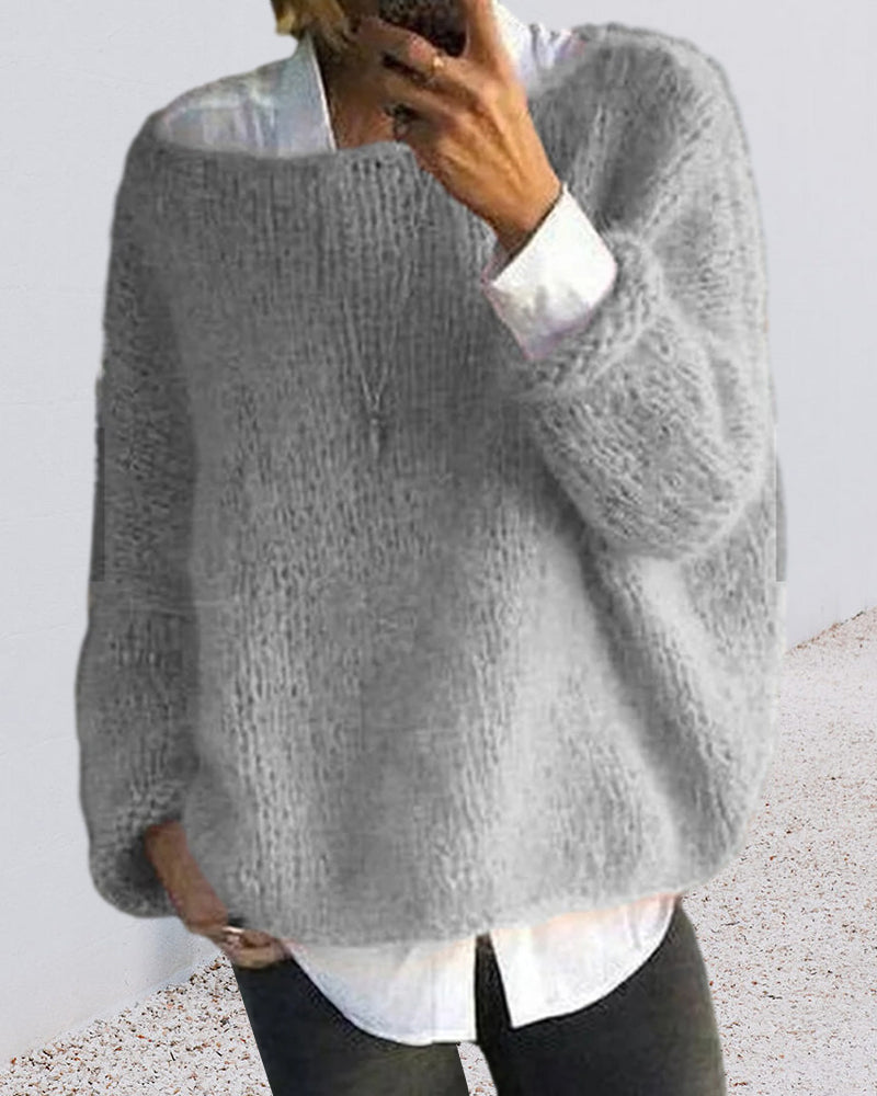 Lune London | Pullover with Color Detail At The Neck