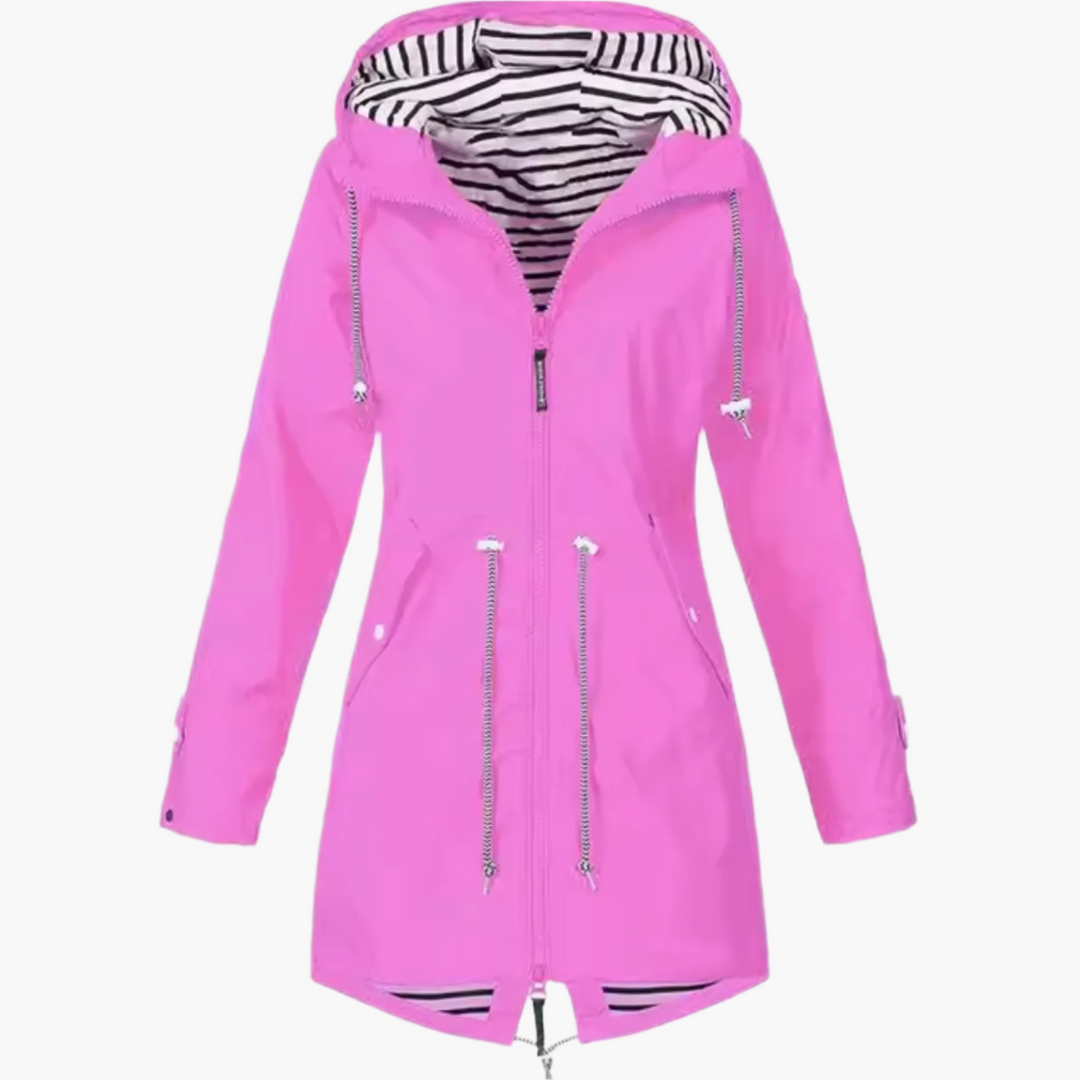 Lune London | Windproof Outdoor Rain Jacket with Hood - Waterproof Transition Jacket for Leisure and Travel