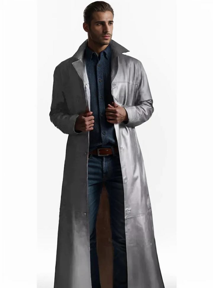 Lune London | Long Leather Coat for Men