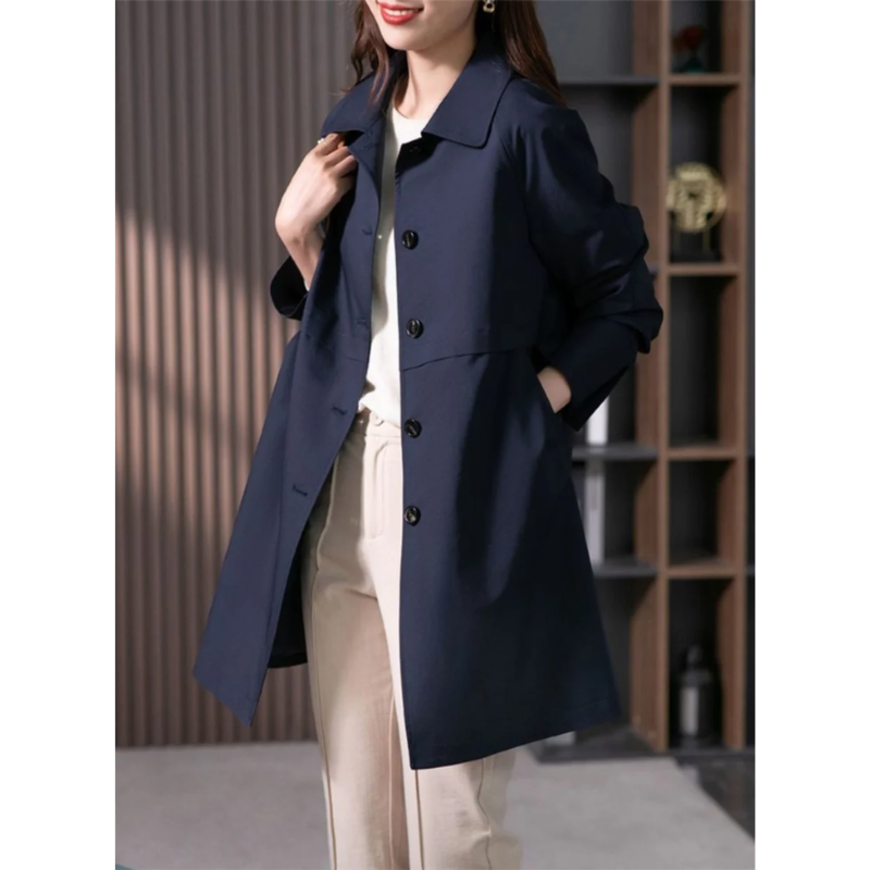 Lune London | Classic Trench Coat Women, Simply Tied, Tailored Women's Coat