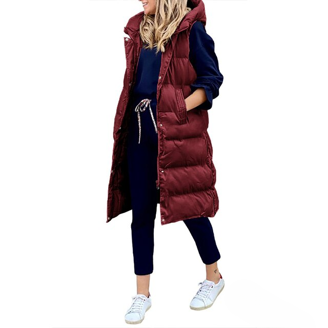 Amarae | Women's Long Sleeveless Winter Coat