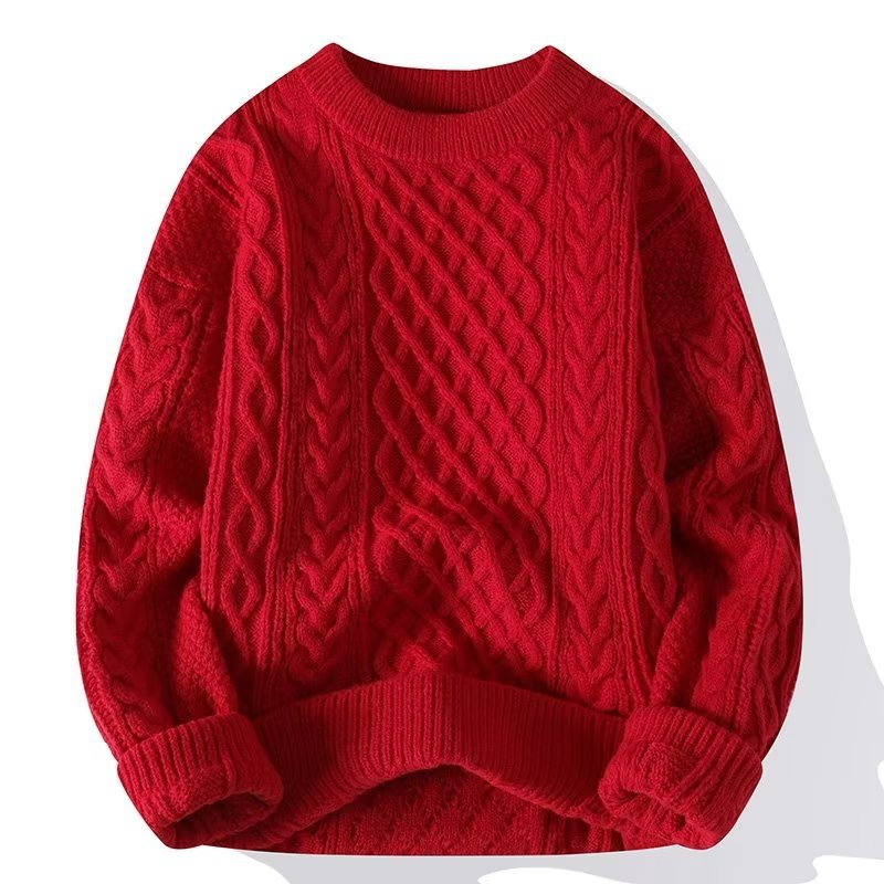 Lune London | Knit Sweater - Soft Cable Knit - Round Neck - Long Sleeve Comfortable Fit