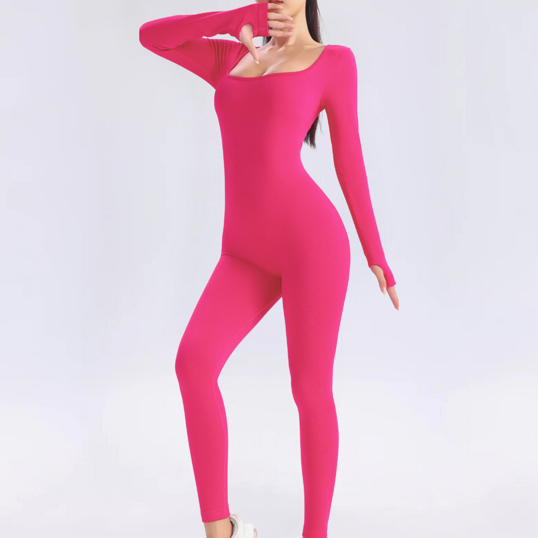 Lune London | Solid Long Sleeve Sports Jumpsuit