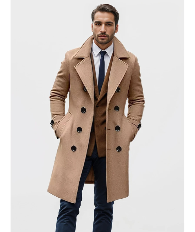 Amarae | Elegant Men's Double-Breasted Coat
