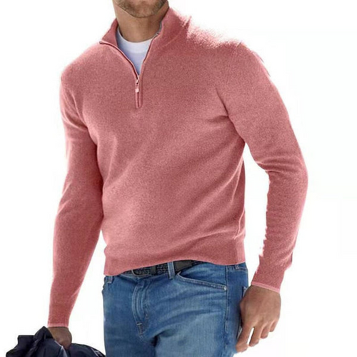 Amarae | Merino V-Neck Pullover with Zipper