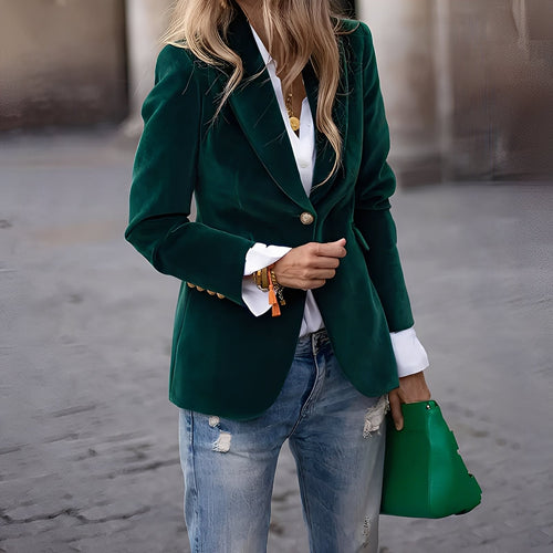 Amarae | Elegant Slim Velvet Blazer for Women