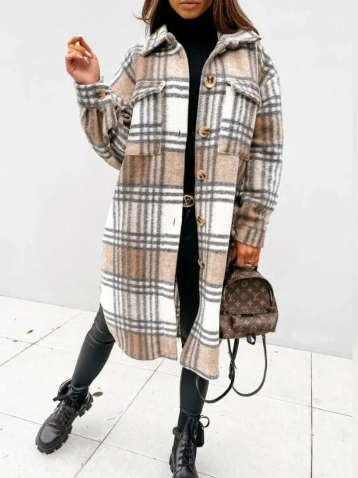 Lune London | long check coat
