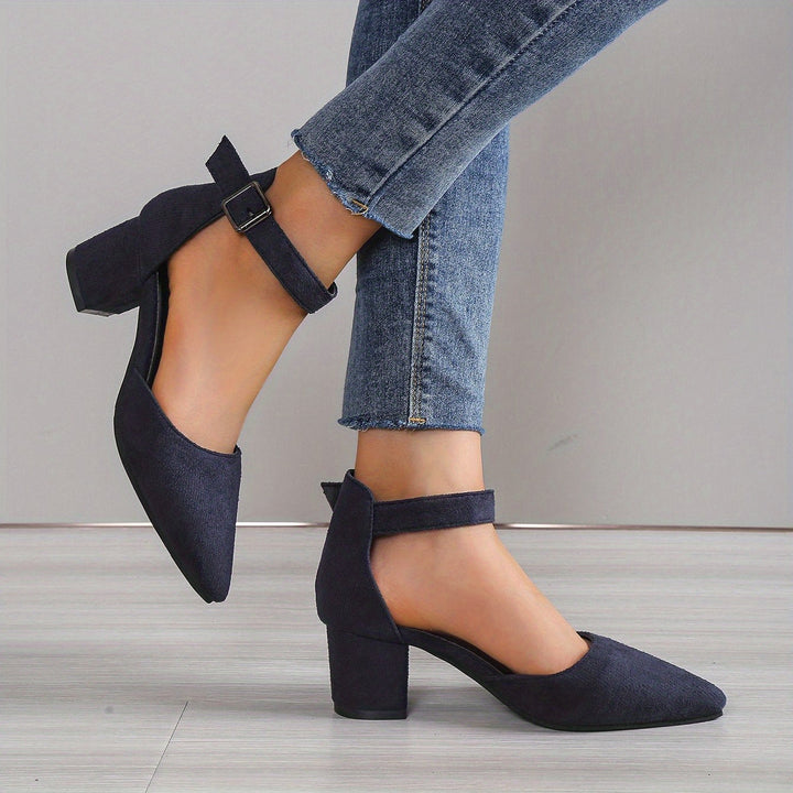Lune London | Women's Sandals with Block Heel Lace-Up with Ankle Strap Elegant