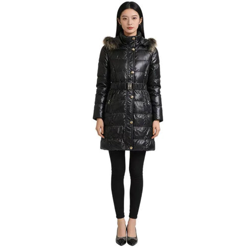 Amarae | Warm, Shiny Jacket with Hood