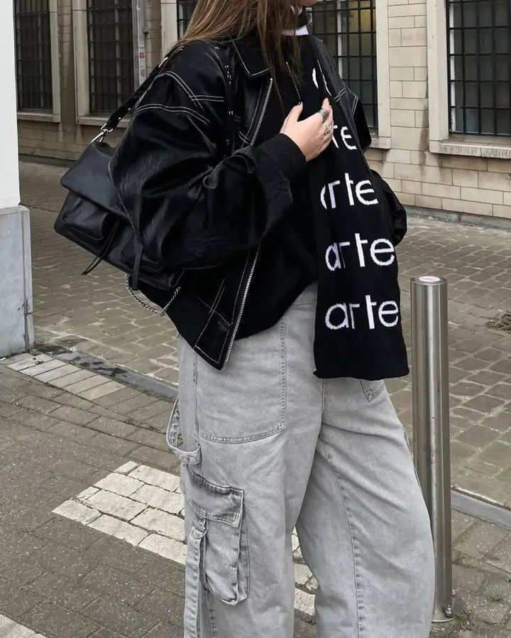 Lune London | Oversized leather jacket