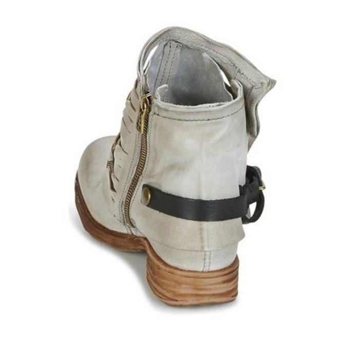 Lune London | Retro Ankle Boots with Block Heel and Zipper
