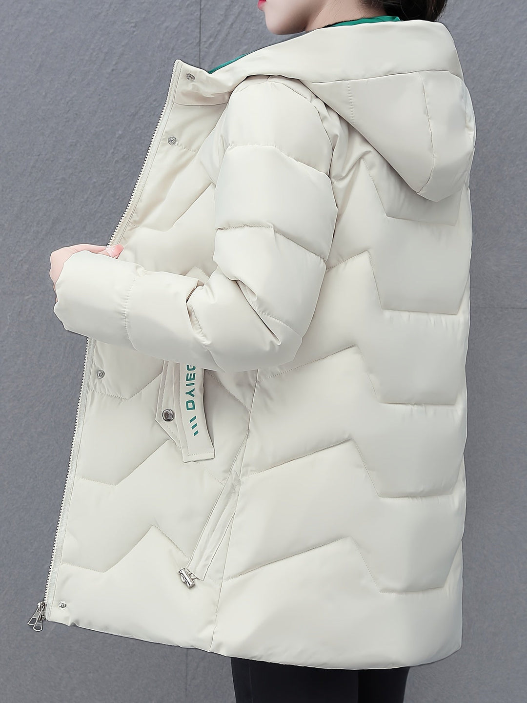 Amarae | Long Casual Women's Down Jacket with Hood