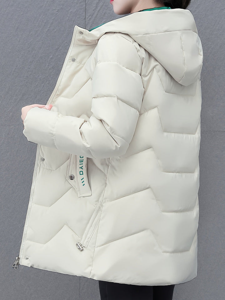Amarae | Long Casual Women's Down Jacket with Hood