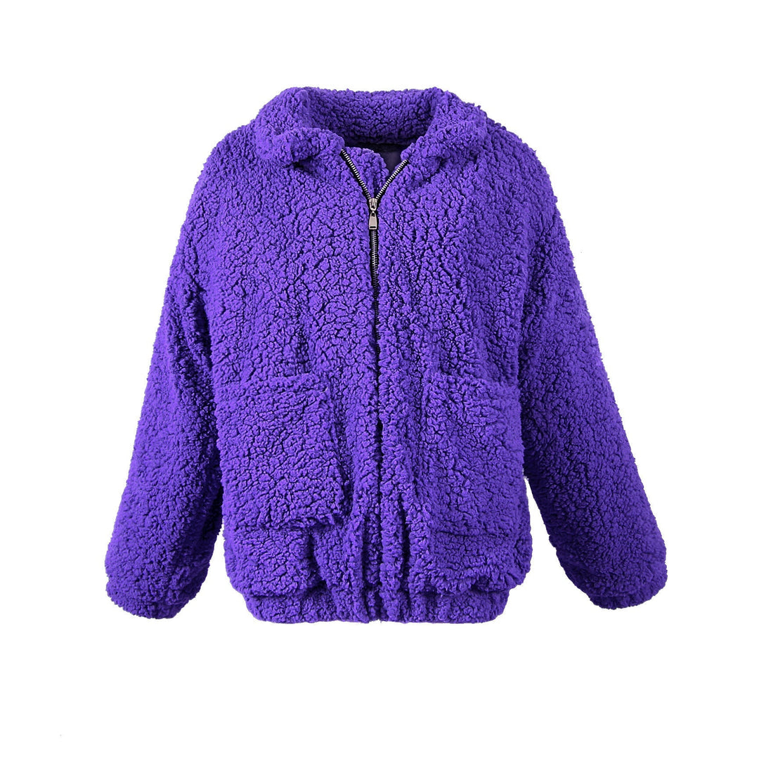 Amarae | Women's Fleece Sweatshirt with Wide Collar
