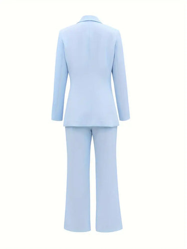 Amarae | Eleganz Lapel Blazer & High-Waisted Pants