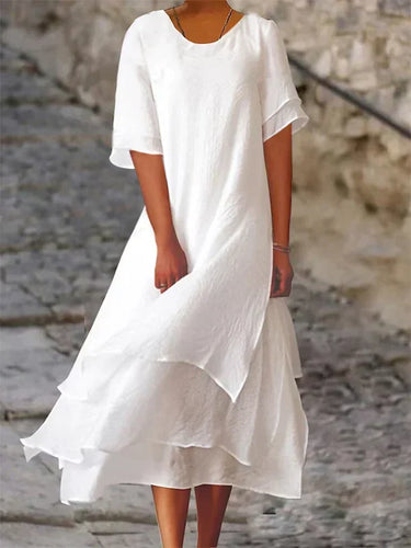 Amarae | Chic Elegance Block Slit Dress